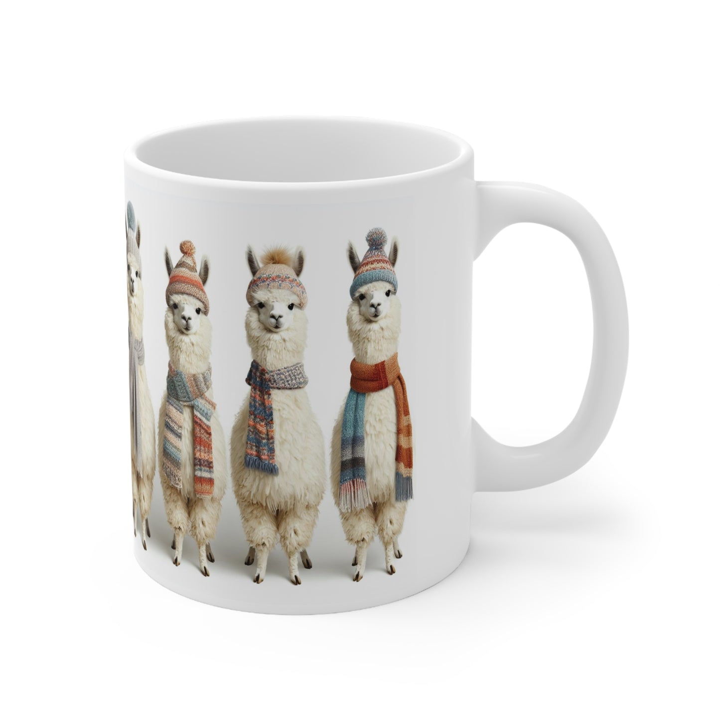Llama Mugs, Christmas Llama Mugs, Tea Mug, 11oz Coffee Mug, Hot Chocolate Mug, White Elephant Gift Coworker, Family, Mugs Christmas Designs