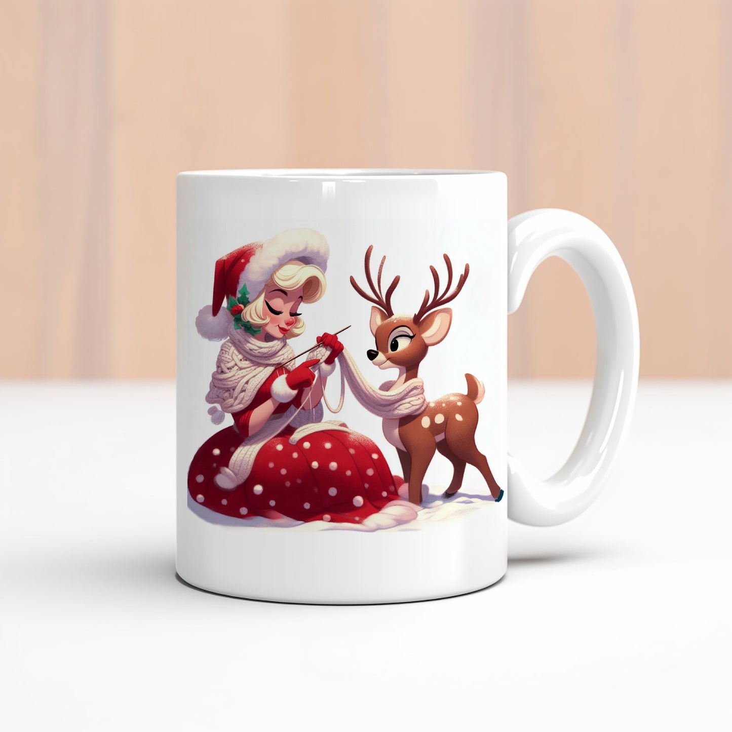 Claus and Reindeer Mug, Unique Christmas Gifts, White Elephant Gifts, Christmas Mug, Mug Christmas Designs, Secret Santa Gift Gift