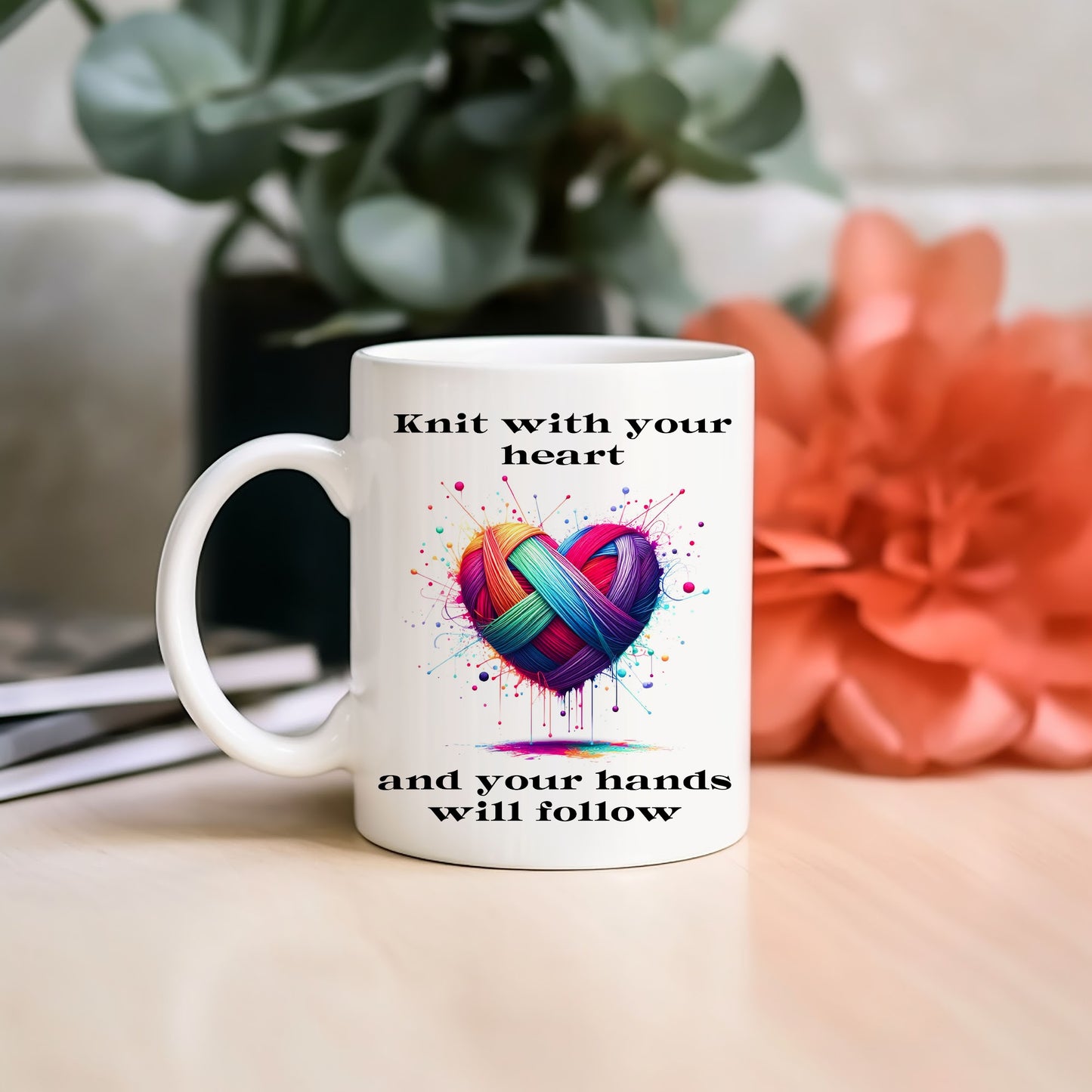 Yarn Mug, Mug for Knitter, Knitting Quote Mug, Tea Mug Custom, Knitting Guild Gift Mug, Gift for Knitter, Fun Quote Mug, Secret Santa Gift,