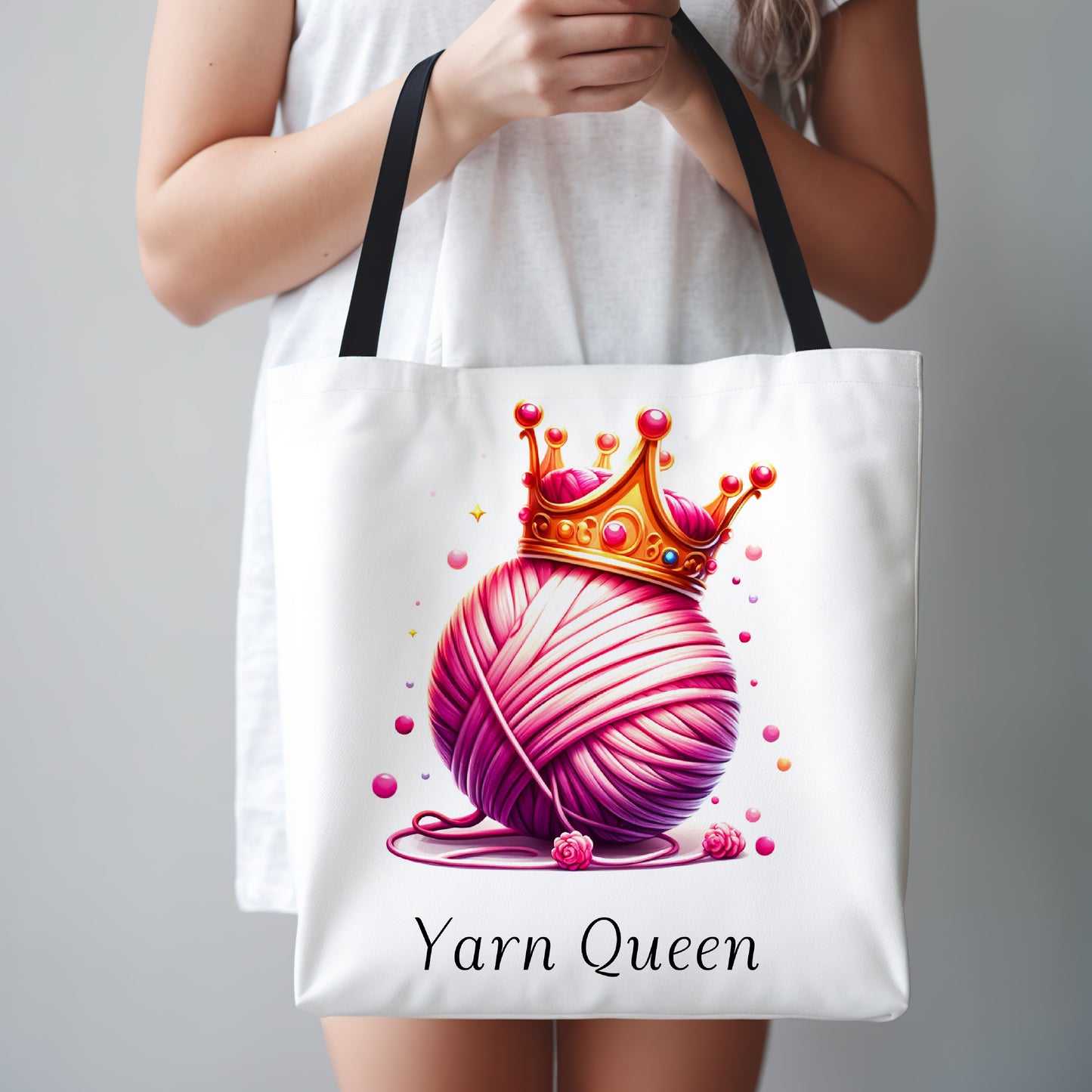 Yarn Queen Tote Bag, Available in 3 Sizes