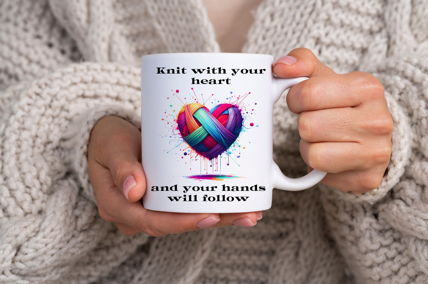 Yarn Mug, Mug for Knitter, Knitting Quote Mug, Tea Mug Custom, Knitting Guild Gift Mug, Gift for Knitter, Fun Quote Mug, Secret Santa Gift,